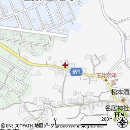 三重県名張市下比奈知2438-4周辺の地図