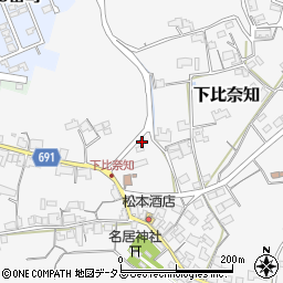 三重県名張市下比奈知2401周辺の地図