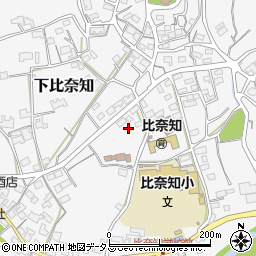 三重県名張市下比奈知1765周辺の地図