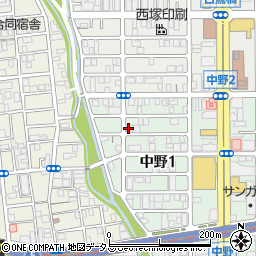 フジパレス駒川中野３番館周辺の地図