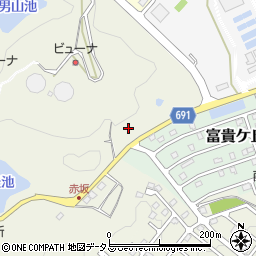 名張青山線周辺の地図