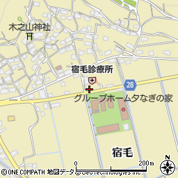 岡山県岡山市東区宿毛743周辺の地図