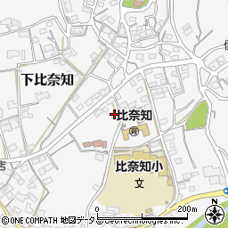 三重県名張市下比奈知1766周辺の地図