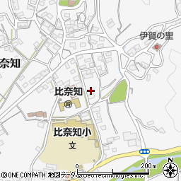 三重県名張市下比奈知1531-4周辺の地図