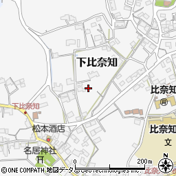 三重県名張市下比奈知2169周辺の地図