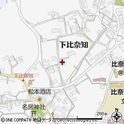 三重県名張市下比奈知2170周辺の地図
