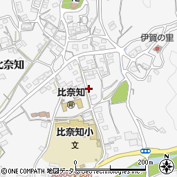 三重県名張市下比奈知1555-7周辺の地図