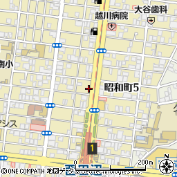西田辺カワセ周辺の地図