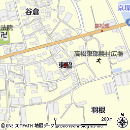 愛知県田原市高松町東脇80周辺の地図