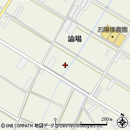 愛知県田原市中山町論場周辺の地図