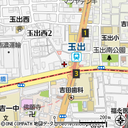セブンイレブン大阪玉出駅前店周辺の地図