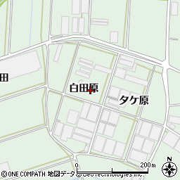 愛知県田原市赤羽根町（白田原）周辺の地図