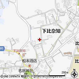 三重県名張市下比奈知2118周辺の地図
