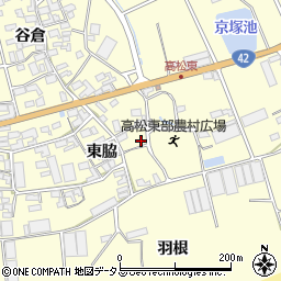 愛知県田原市高松町東脇85周辺の地図