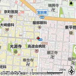 ローソン平野本町店周辺の地図