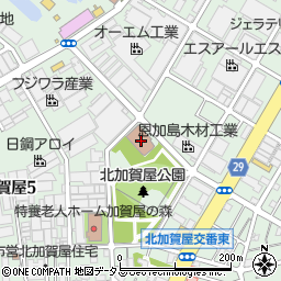 大阪市立住之江屋内プール周辺の地図