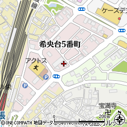 三重県名張市希央台５番町38周辺の地図