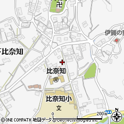 三重県名張市下比奈知1557-3周辺の地図