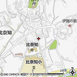 三重県名張市下比奈知1555-5周辺の地図