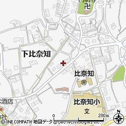 三重県名張市下比奈知1760-8周辺の地図