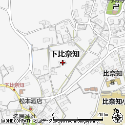 三重県名張市下比奈知2164周辺の地図