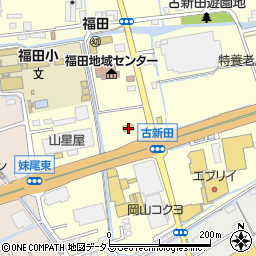 セブンイレブン岡山古新田店周辺の地図