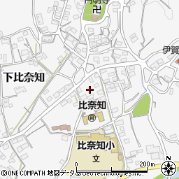 三重県名張市下比奈知1610周辺の地図