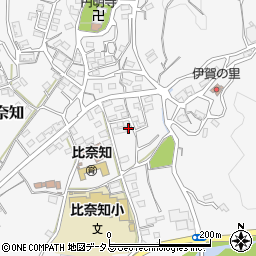 三重県名張市下比奈知1553周辺の地図