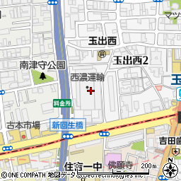 西濃運輸株式会社　西部地区駐在周辺の地図