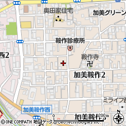 大阪府大阪市平野区加美鞍作2丁目5周辺の地図