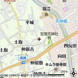 愛知県田原市保美町平城102周辺の地図