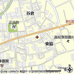 愛知県田原市高松町東脇71周辺の地図