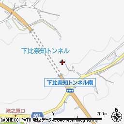 三重県名張市下比奈知3491周辺の地図
