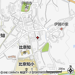 三重県名張市下比奈知1570周辺の地図