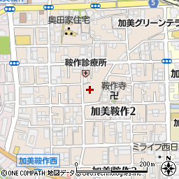 大阪府大阪市平野区加美鞍作周辺の地図
