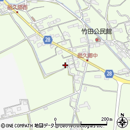 岡山県岡山市東区邑久郷184周辺の地図