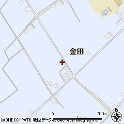 岡山県岡山市東区金田1630周辺の地図
