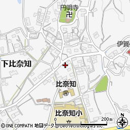 三重県名張市下比奈知1616周辺の地図