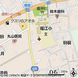 愛知県田原市福江町（宮ノ脇）周辺の地図