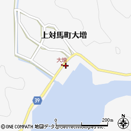 長崎県対馬市上対馬町大増1087周辺の地図