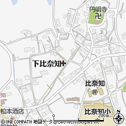 三重県名張市下比奈知2180周辺の地図