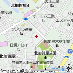 大阪府大阪市住之江区北加賀屋周辺の地図