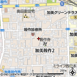大阪府大阪市平野区加美鞍作2丁目6周辺の地図