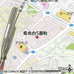三重県名張市希央台５番町64周辺の地図