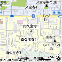 大阪府八尾市南久宝寺2丁目21-6周辺の地図