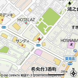 三重県名張市希央台１番町周辺の地図