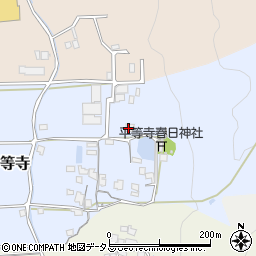 奈良県生駒郡平群町平等寺197周辺の地図