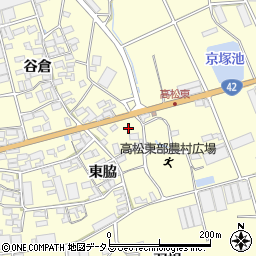 愛知県田原市高松町東脇93周辺の地図