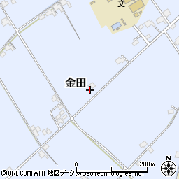 岡山県岡山市東区金田1647周辺の地図