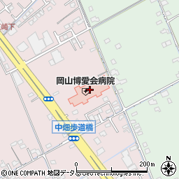 岡山博愛会病院周辺の地図
